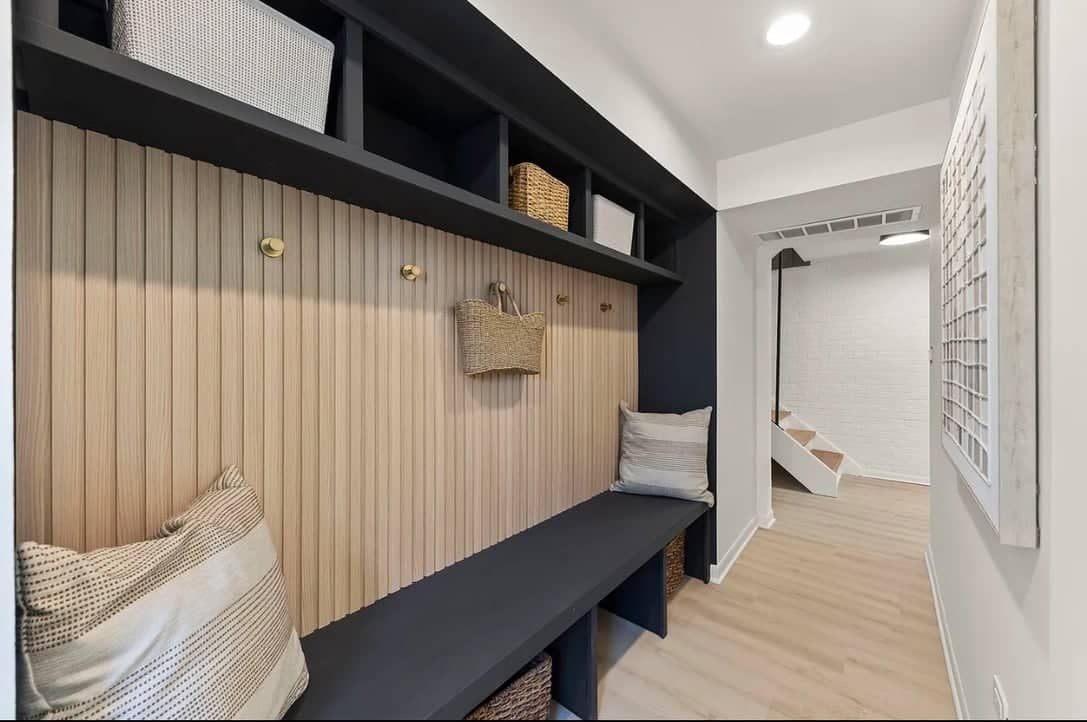 custom home hallway