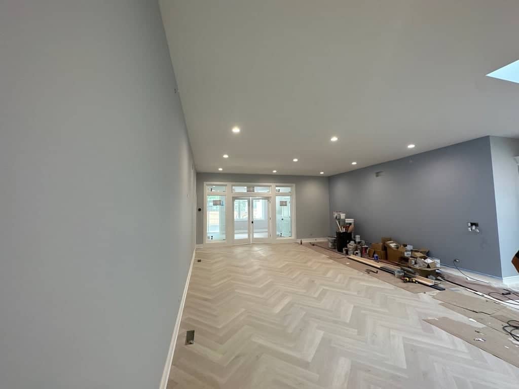 new flooring installation