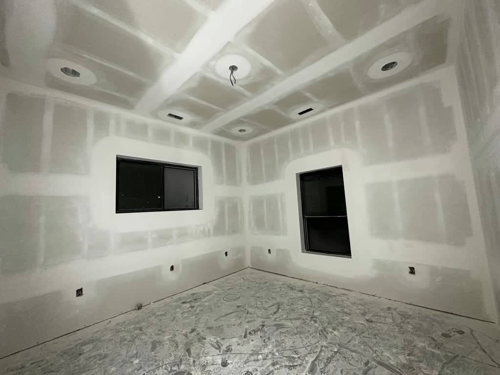 drywall walls and ceiling