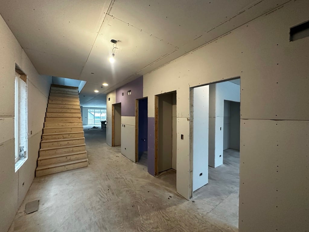 drywall hallway