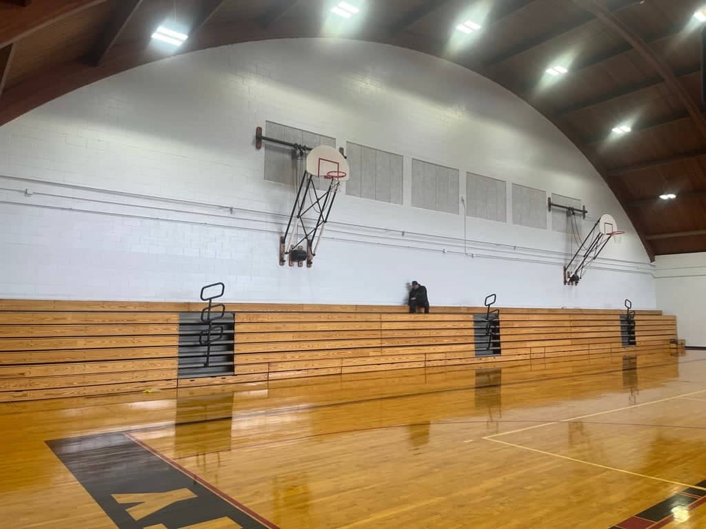 school gym hoops