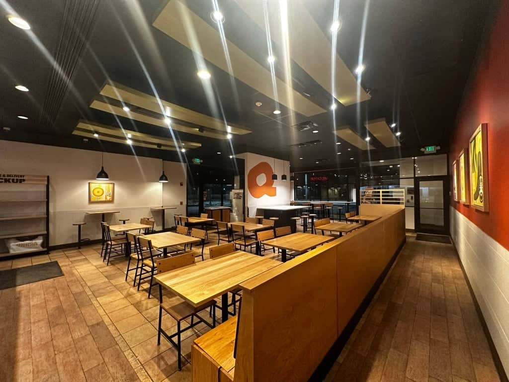 fast food restaurant interior finish